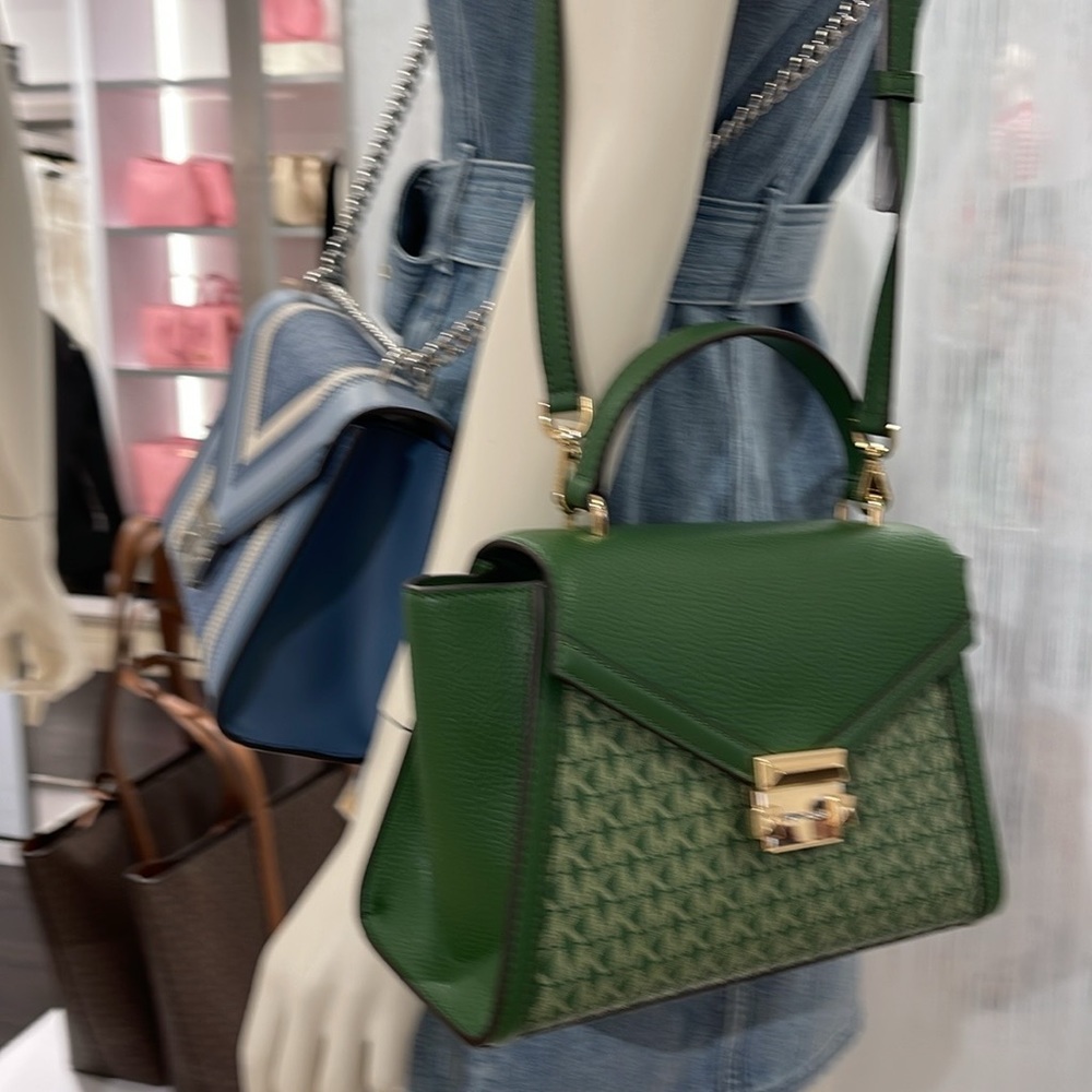 MICHAEL KORS
Whitney Medium Flap TH Satchel Crossbody bag
Fern Green 
NWT - Picture 2 of 16